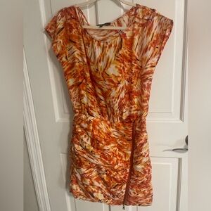 NWOT Cynthia Steffe Fiery Orange Mini Dress